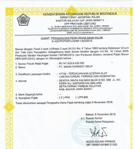Dokumen Pengusaha Kena Pajak